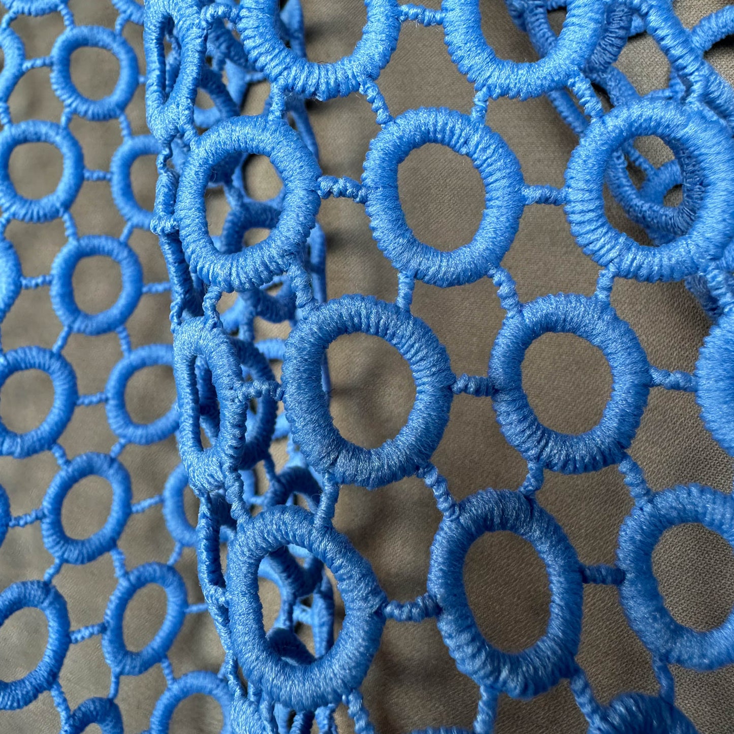 Blue Eyelet Lace