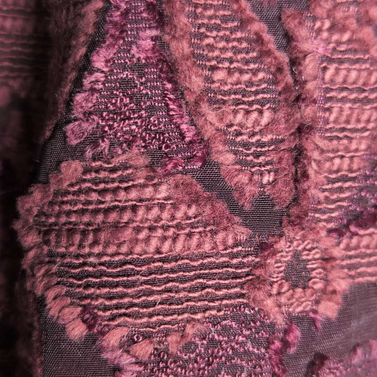 Embroidered Chiffon in Maroon