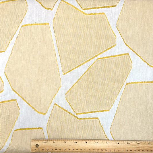 Yellow Spots Cotton Blend Jacquard